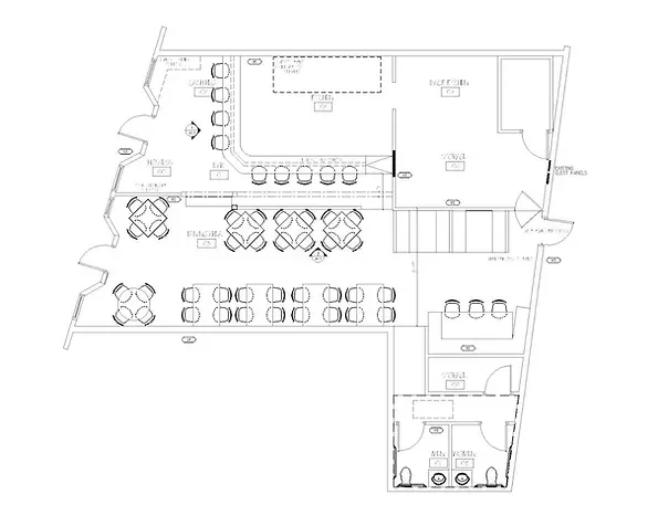 Architectural floor plan rendering